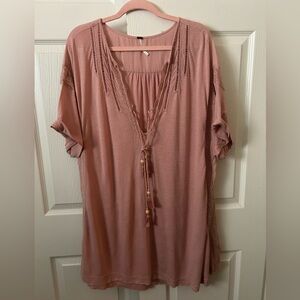 Free People Sunset Park Oversized Top sz Medium